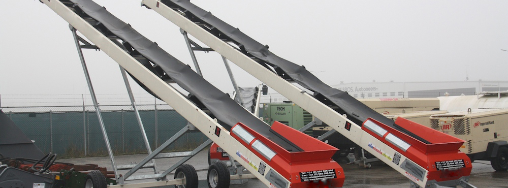 Передвижные ленточные конвейеры с регулировкой угла наклона конвейера для сельскохозяйственных предприятий